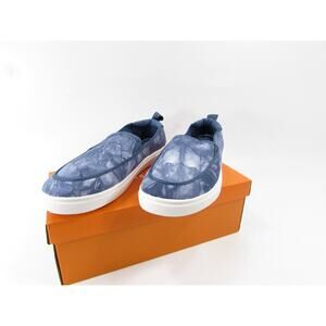 Rocket Dog Savvy Ronan Blue Tie Dye Cotton Women 10 Plush Foam Slip on Flats NIB